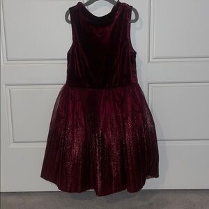 Zunie Rich Red Velvet Dress